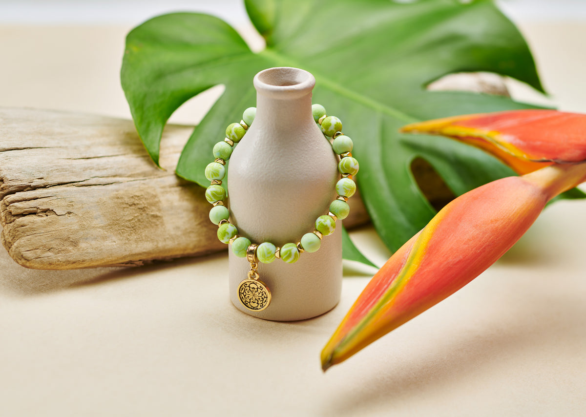 Seaside Green Petite Blossom Bracelet