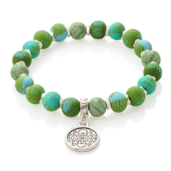 Tropical Green Petite Blossom Bracelet - JILZARAH