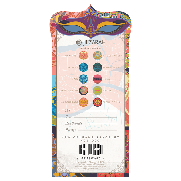 New Orleans Places We Love Bracelet - JILZARAH