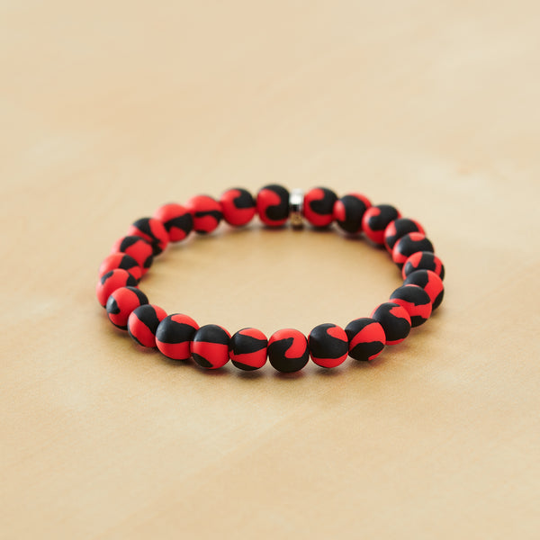 Red-Black Game Day Bracelet - JILZARAH