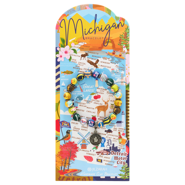Michigan Places We Love Bracelet - JILZARAH