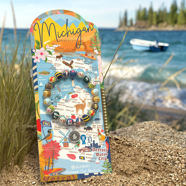 Michigan Places We Love Bracelet - JILZARAH