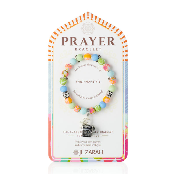Multi-Pastel Prayer Bracelet - JILZARAH