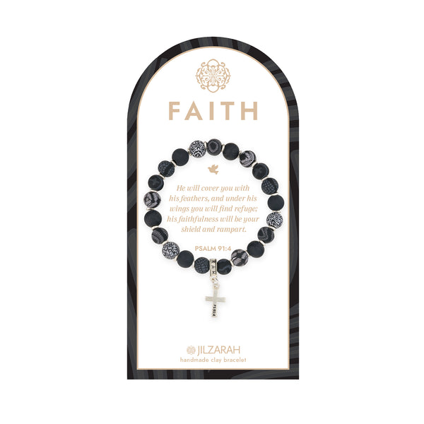 Black Faith Bracelet - JILZARAH