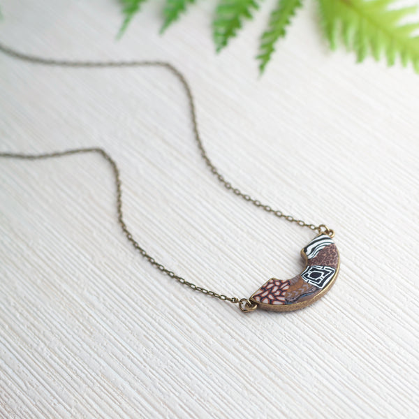 Safari Reversible Arc Necklace JILZARAH - Main Image