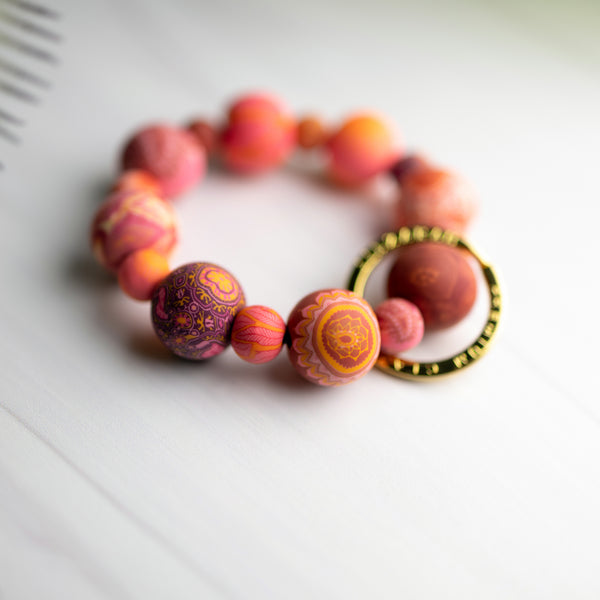 Savannah Red Wrist Keychain - JILZARAH