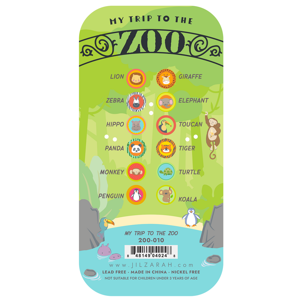 My Trip to the Zoo Kids Bracelet