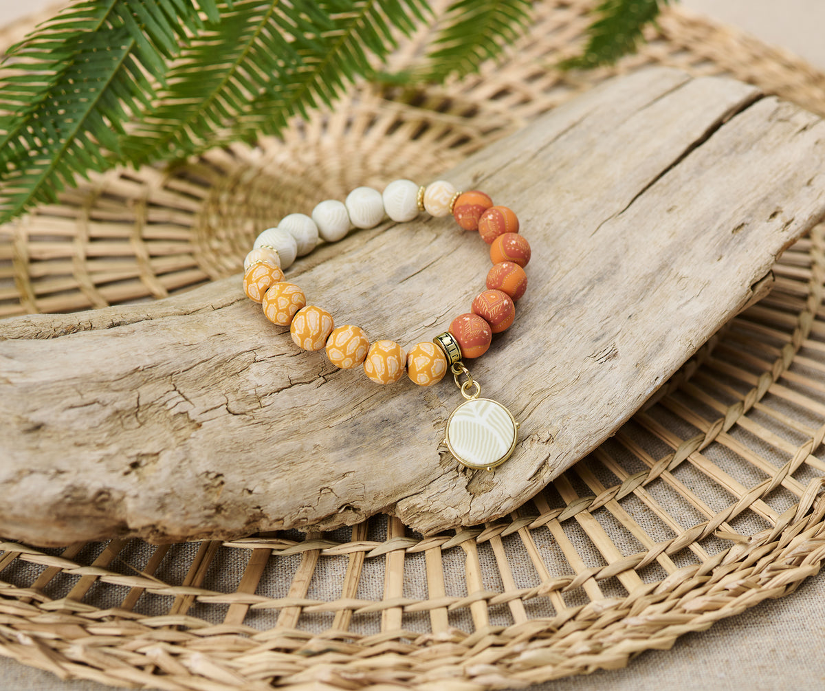 Sahara Color Block Charm Bracelet