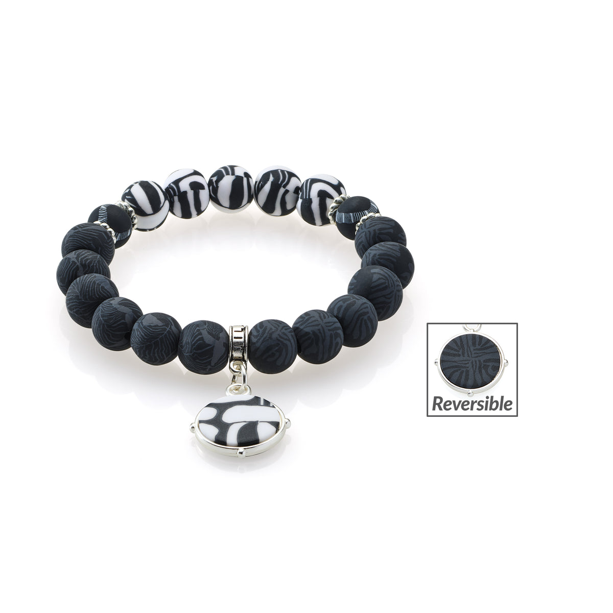 Noir Color Block Charm Bracelet