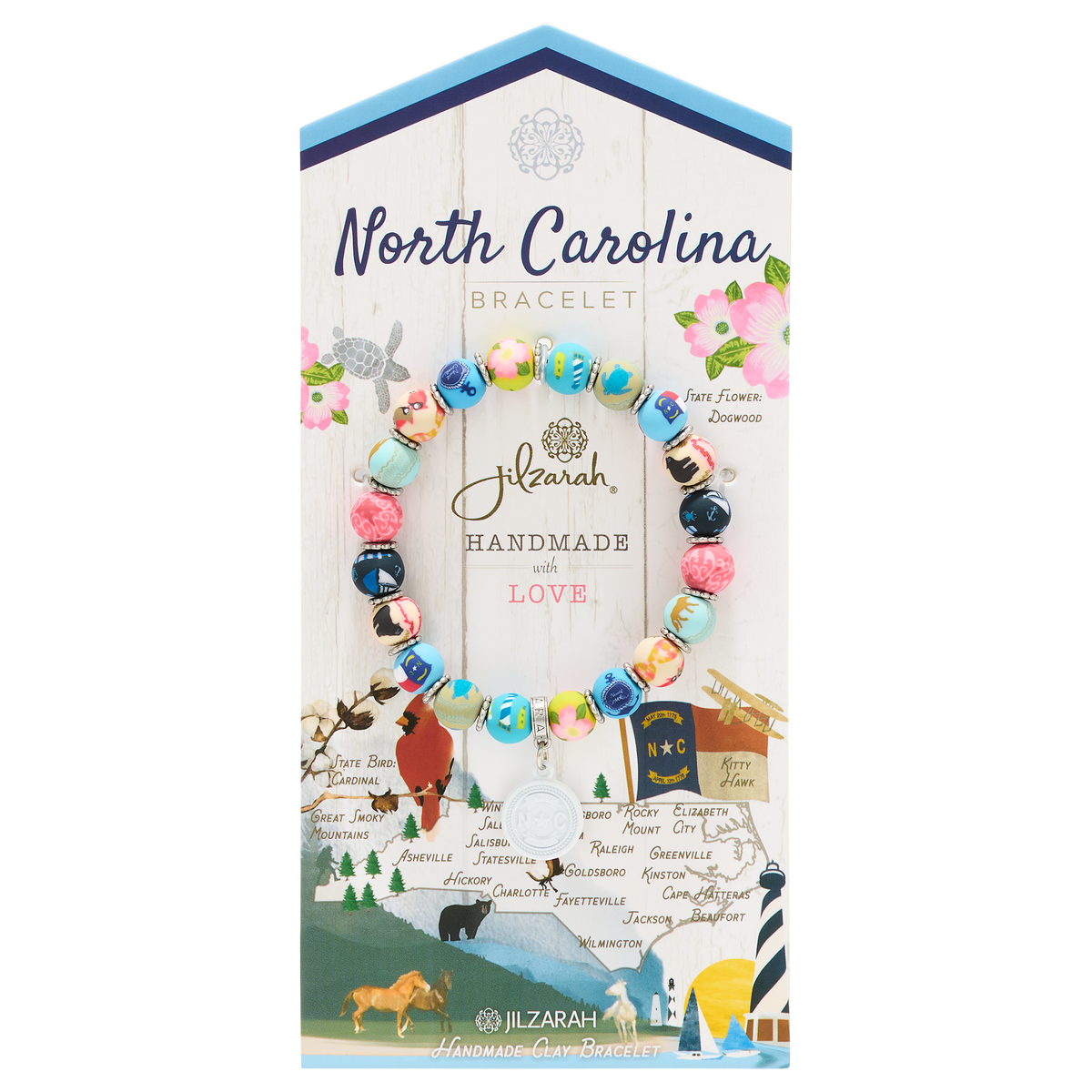 North Carolina Places We Love Bracelet
