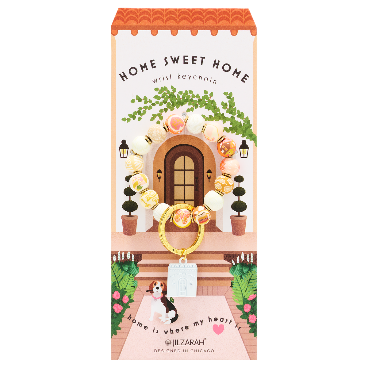 Comfort 'Home Sweet Home' Carded Wrist Keychain