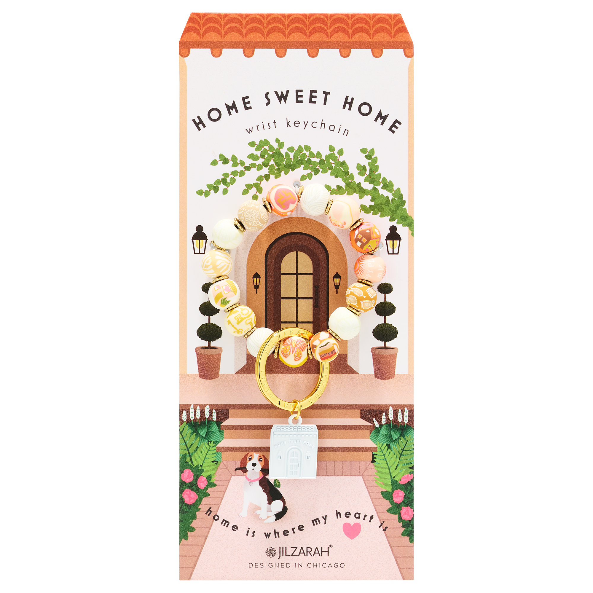 Comfort 'Home Sweet Home' Carded Wrist Keychain - JILZARAH Comfort 'Home Sweet Home' Carded Wrist Keychain - JILZARAH