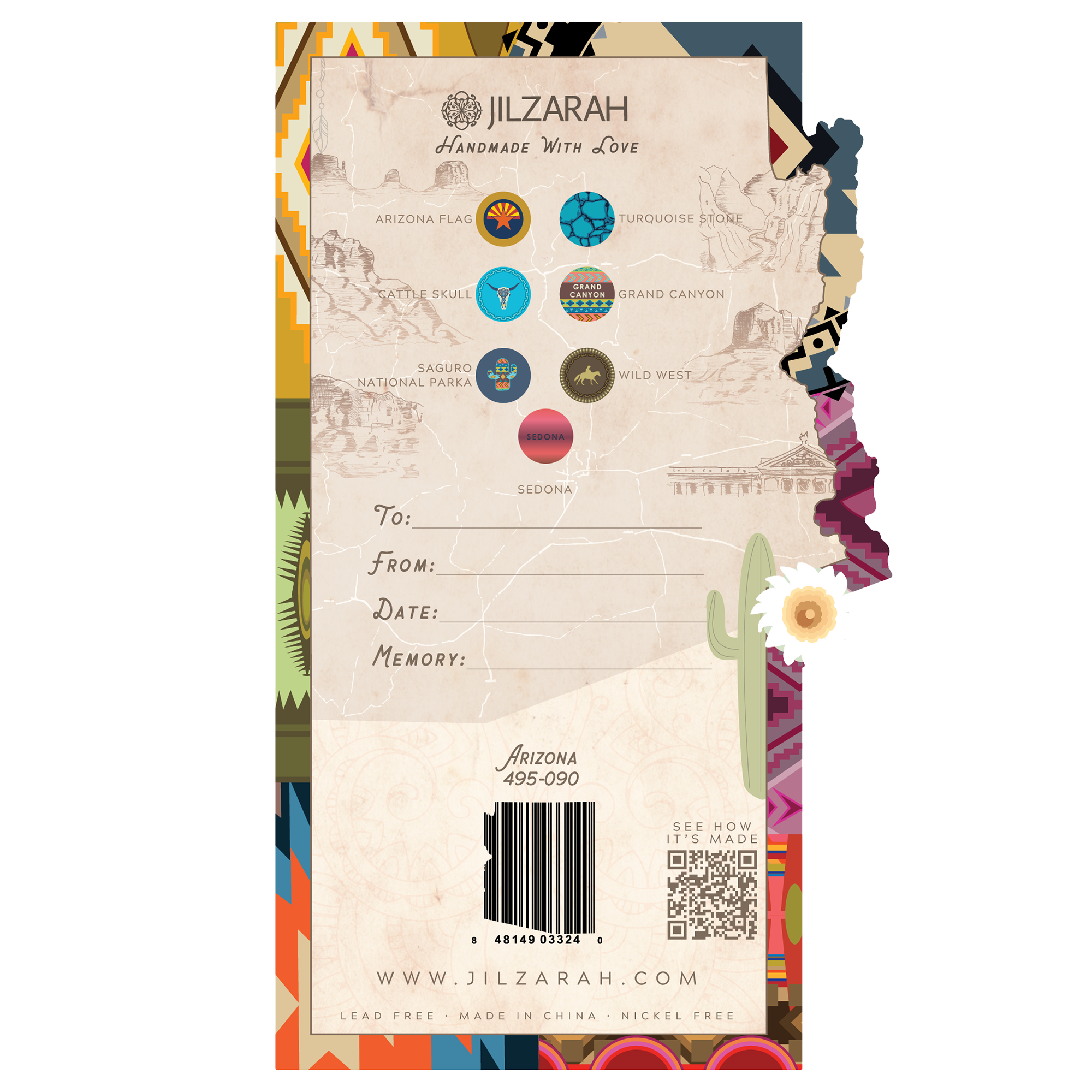 Arizona Places We Love Bracelet - JILZARAH