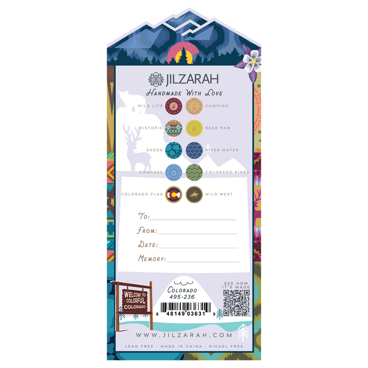 Colorado Places We Love Bracelet