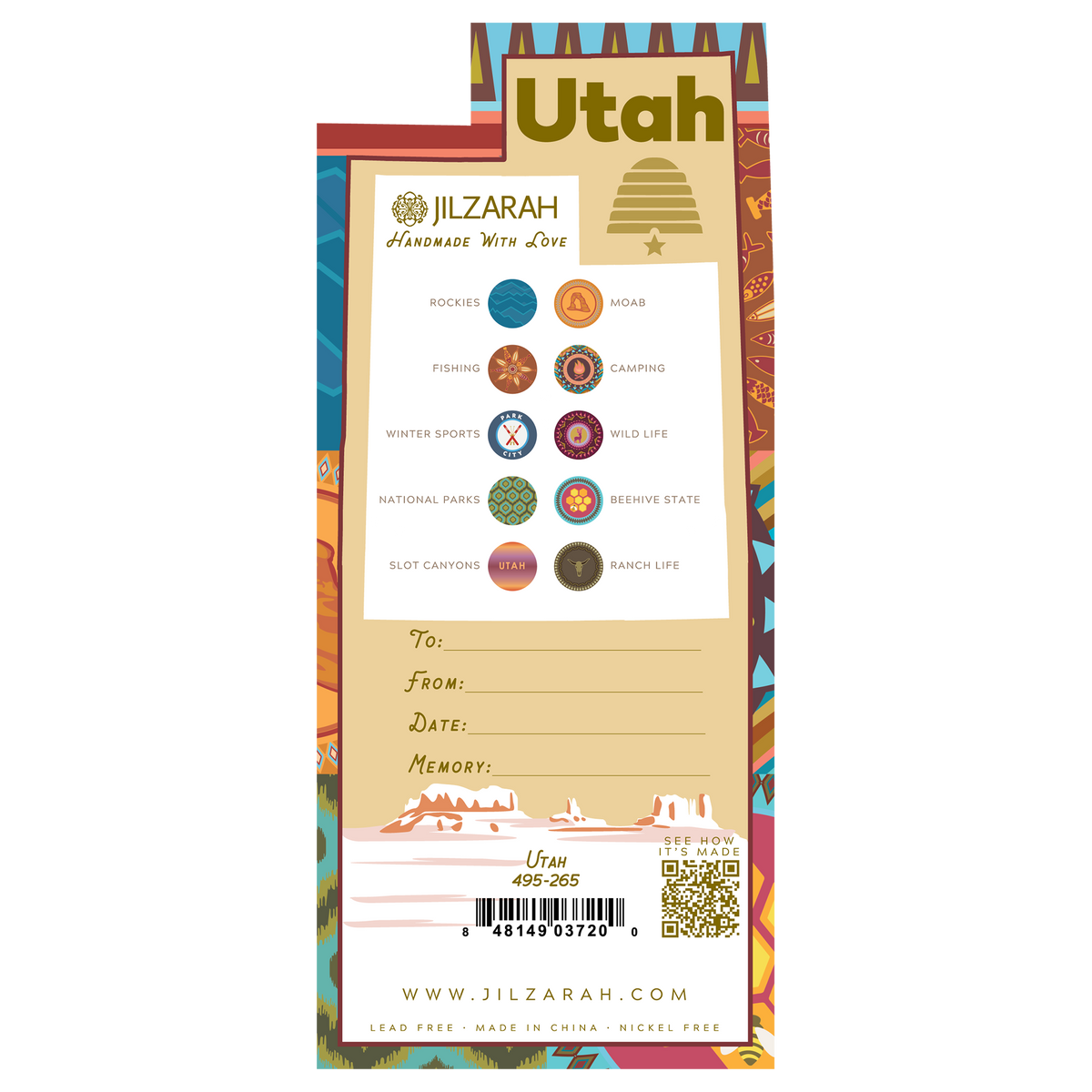 Utah Places We Love Bracelet