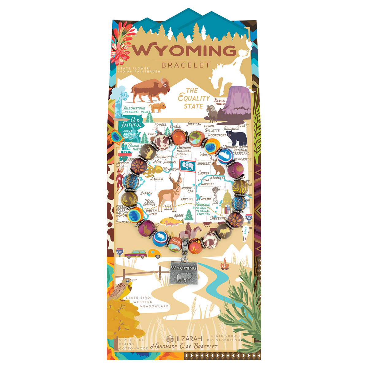 Wyoming Places We Love Bracelet