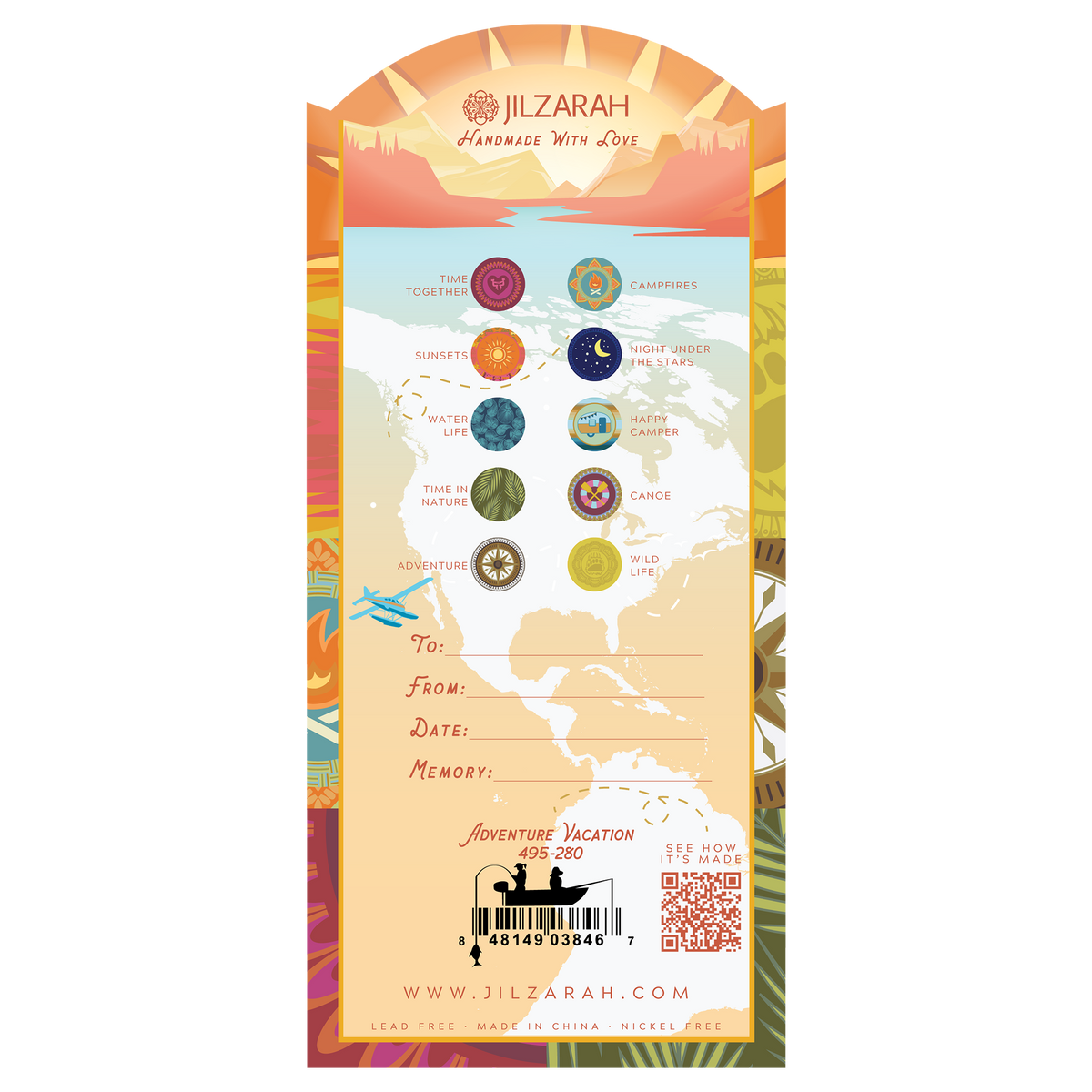 Adventure Vacation Memory Bracelet