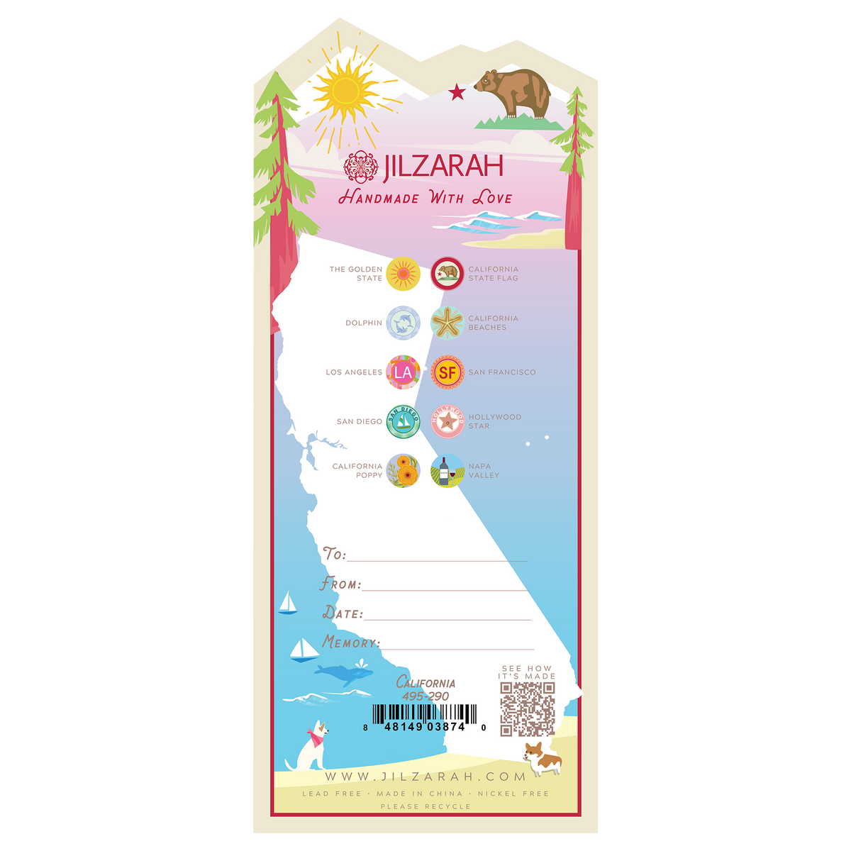 California Places We Love Bracelet