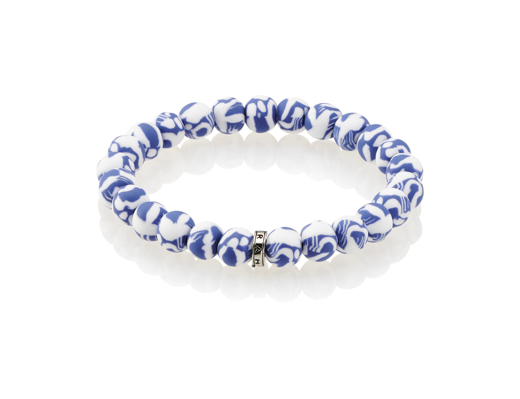 Santorini Blue Stack Bracelet JILZARAH