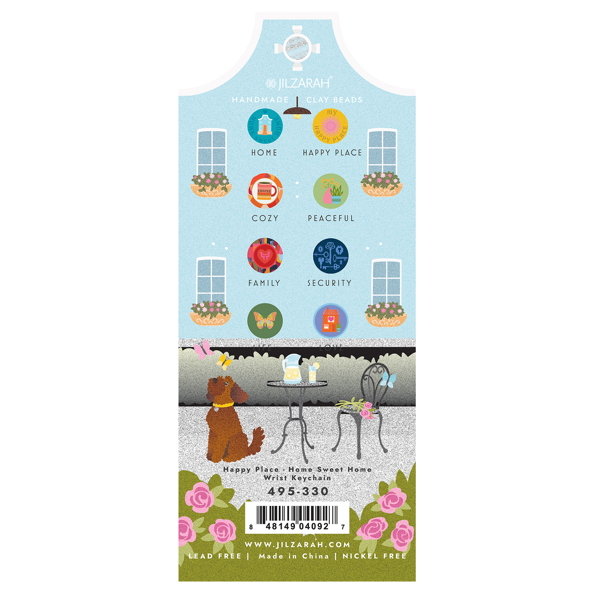 Happy Place 'Home Sweet Home' Wrist Keychain