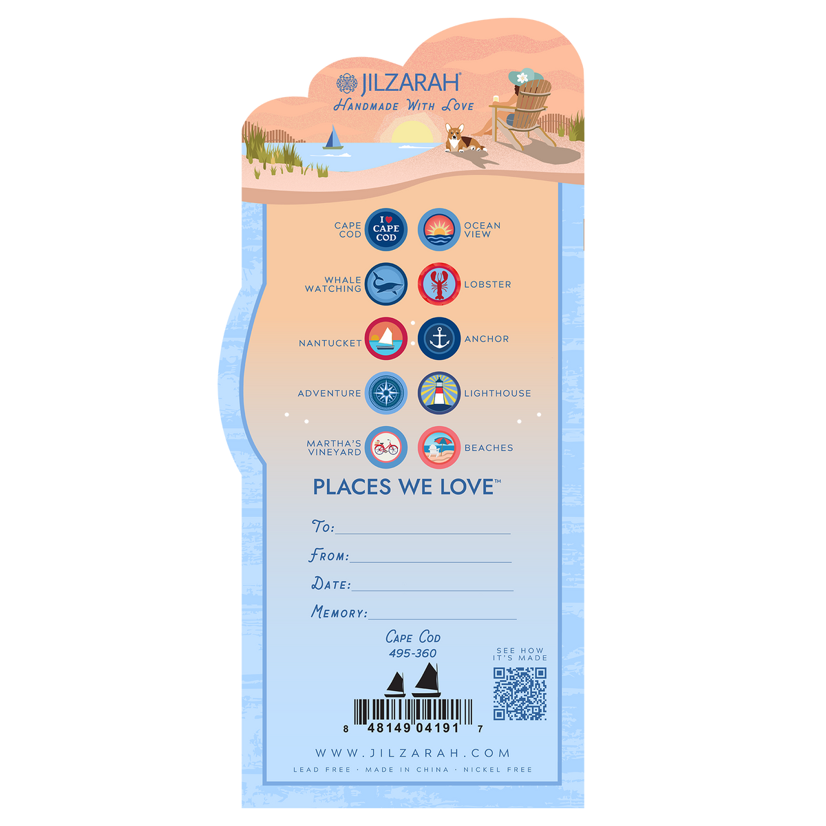 Cape Cod Places We Love Bracelet