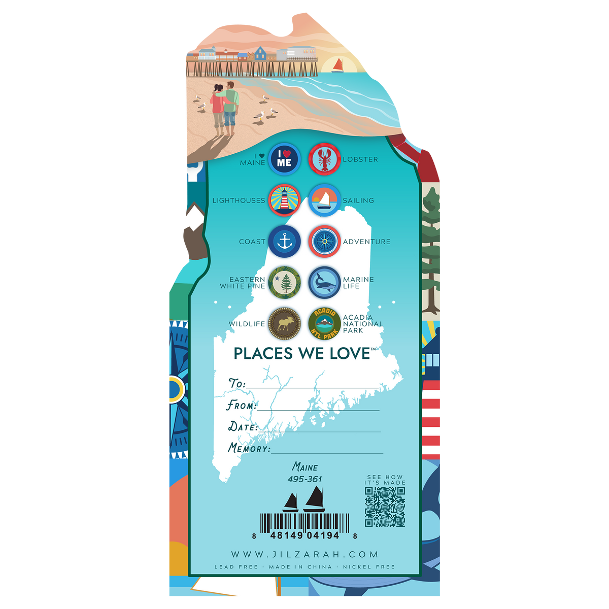 Maine Places We Love Bracelet