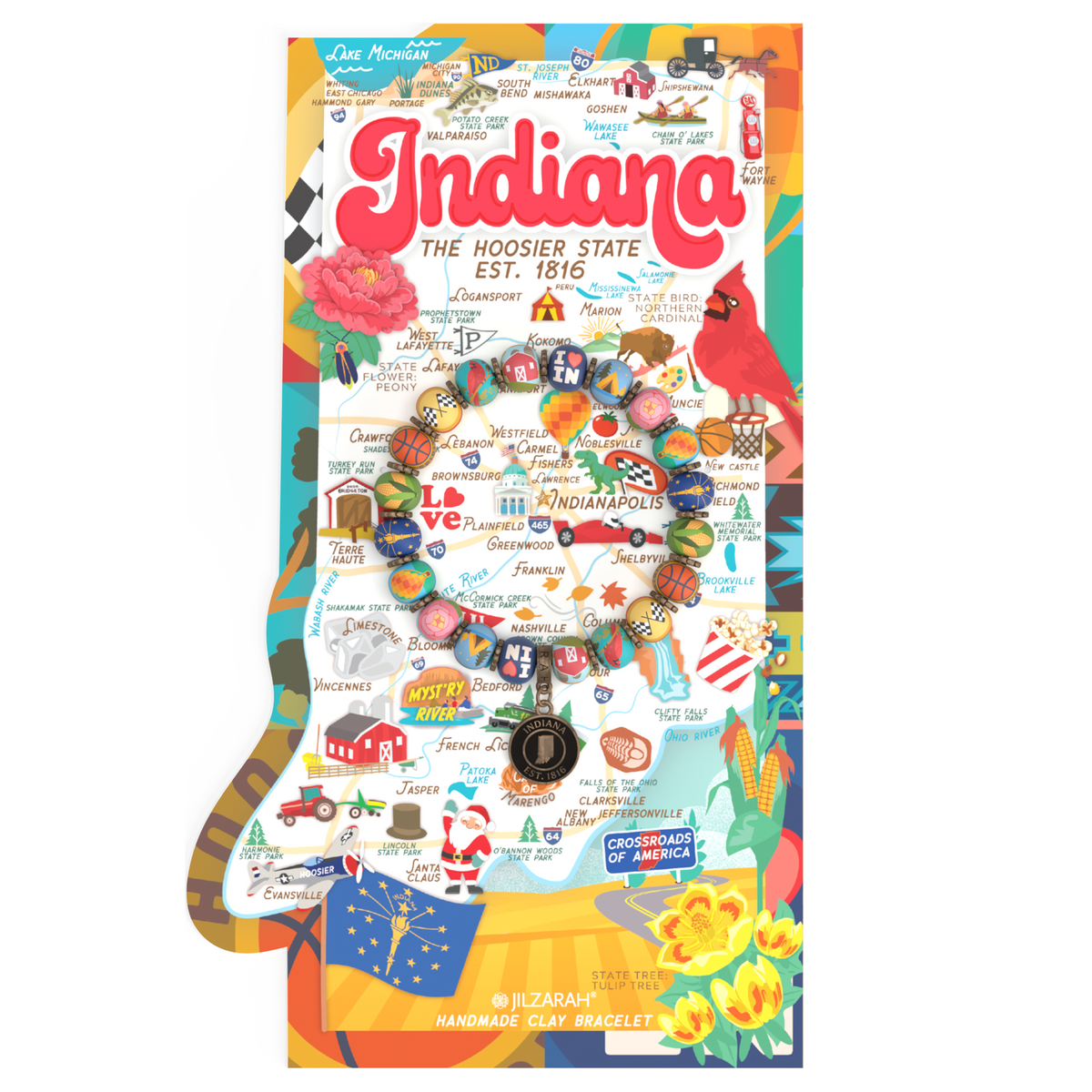 Indiana Places We Love Bracelet