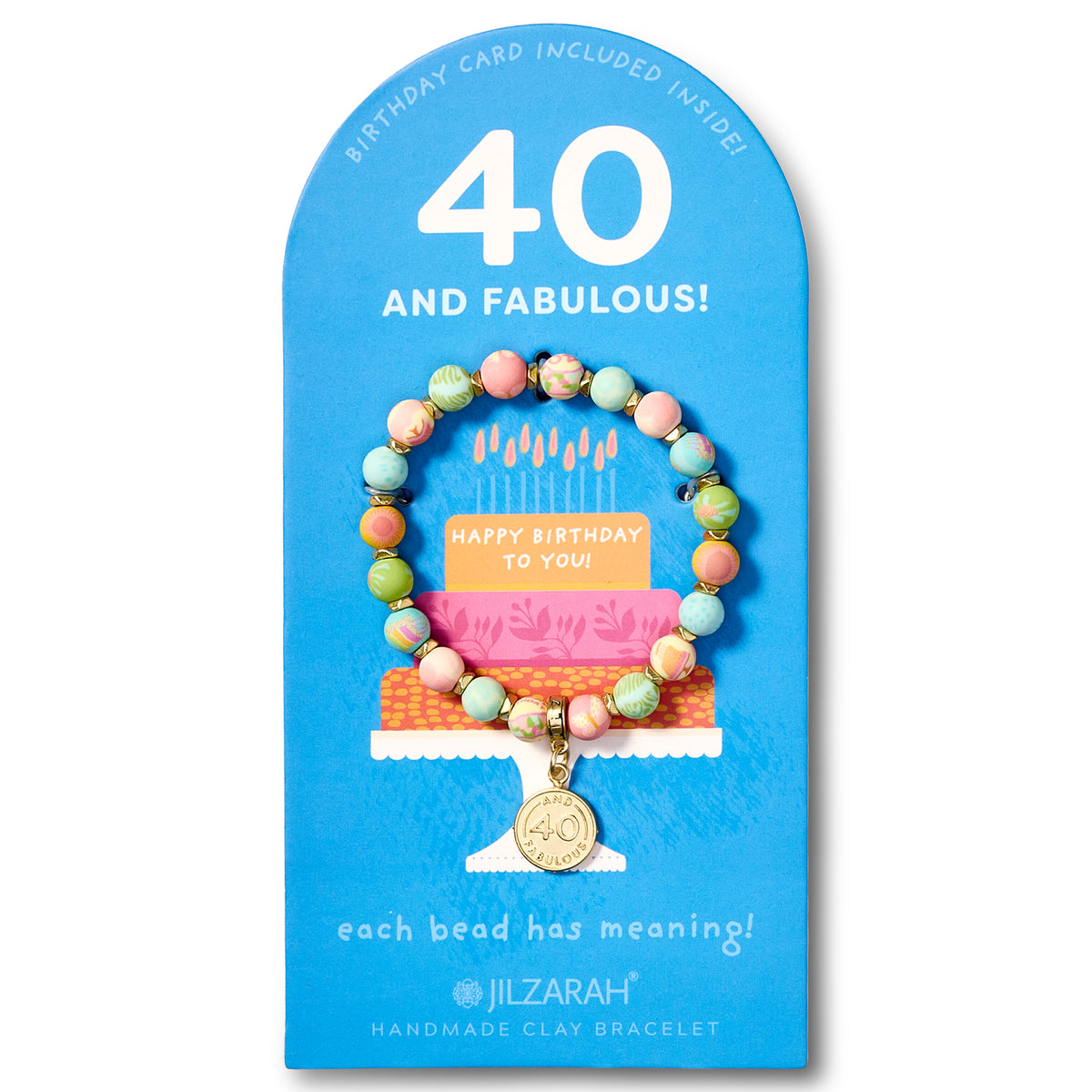 40th Adult Birthday Bracelet