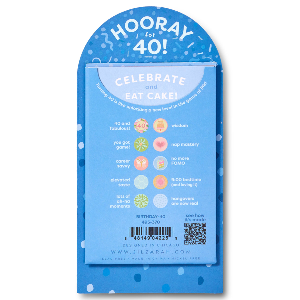 40th Adult Birthday Bracelet