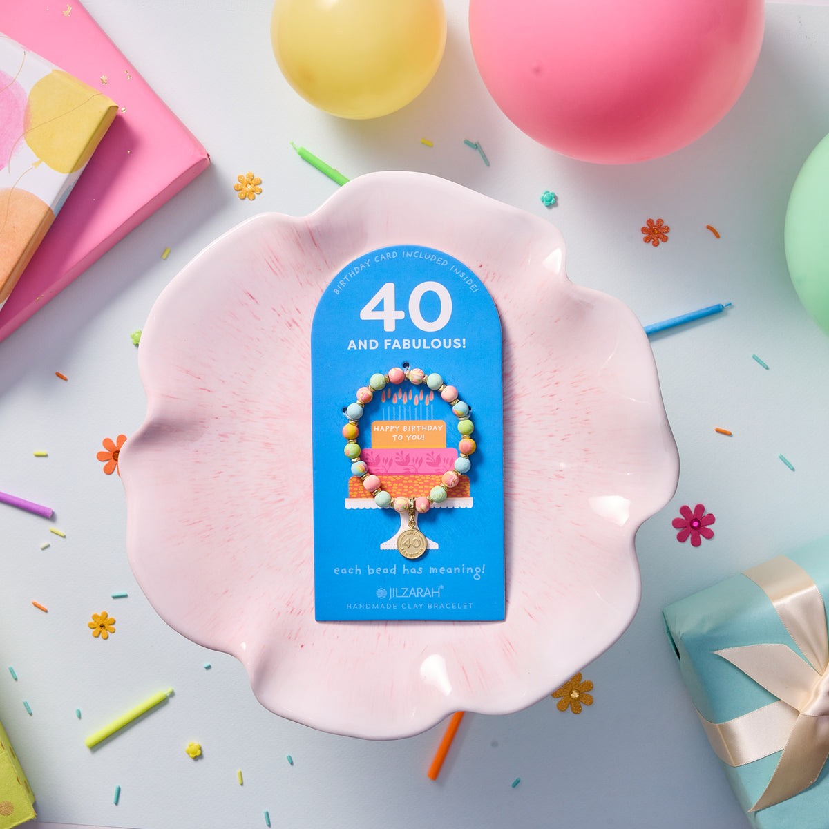 40th Adult Birthday Bracelet