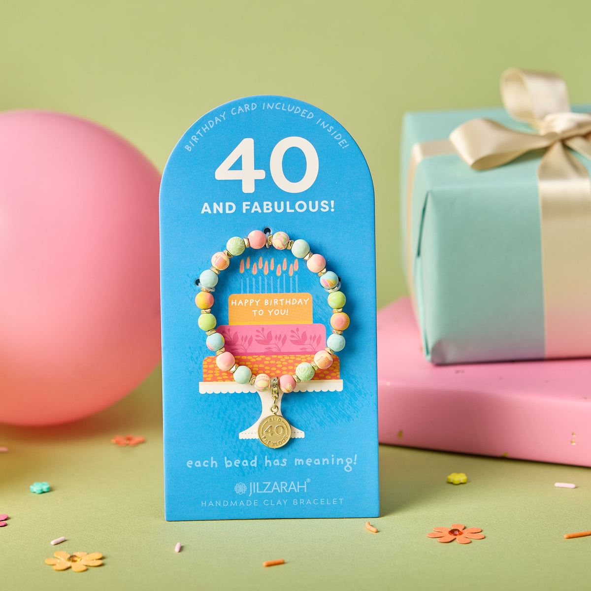 40th Adult Birthday Bracelet