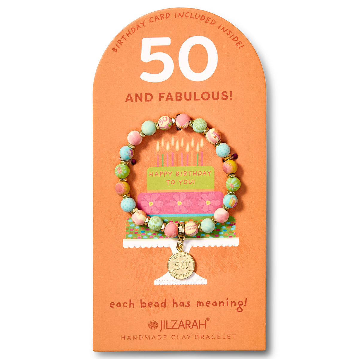 50th Adult Birthday Bracelet