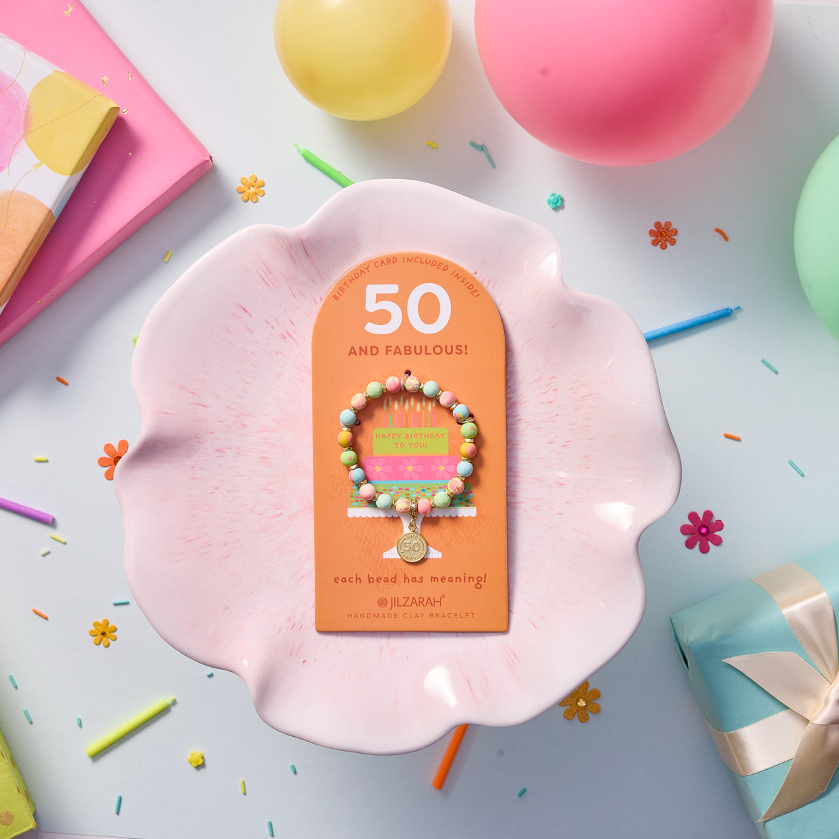 50th Adult Birthday Bracelet