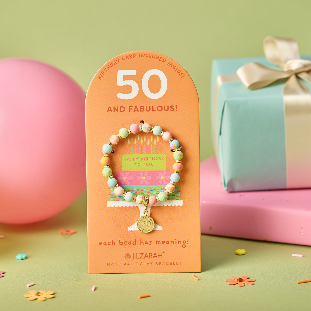 50th Adult Birthday Bracelet