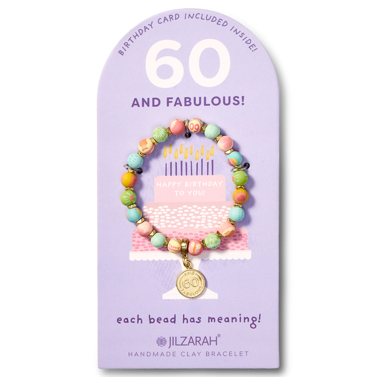 60th Adult Birthday Bracelet