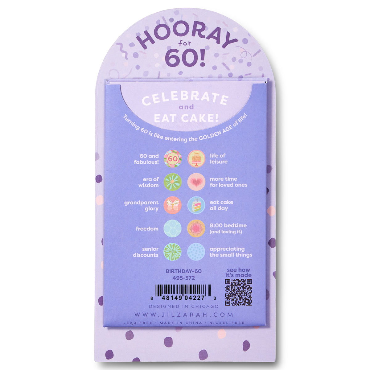 60th Adult Birthday Bracelet