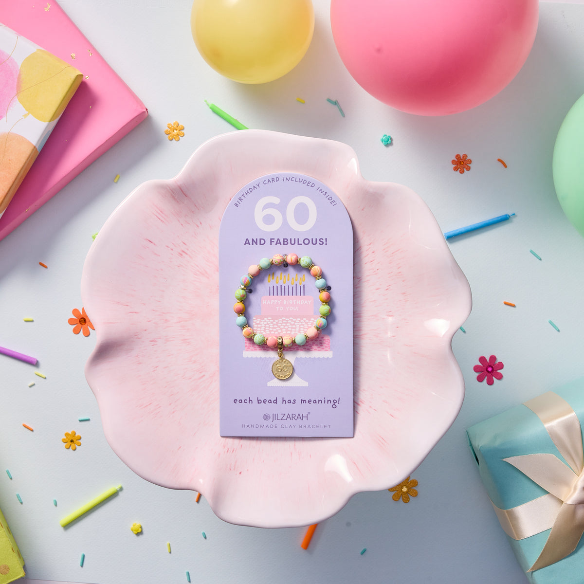 60th Adult Birthday Bracelet