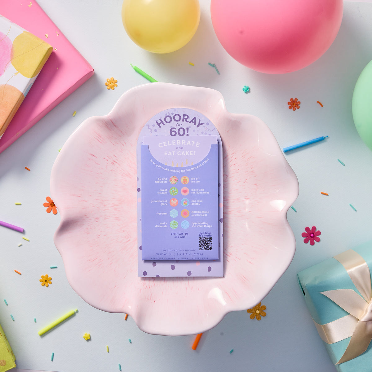 60th Adult Birthday Bracelet