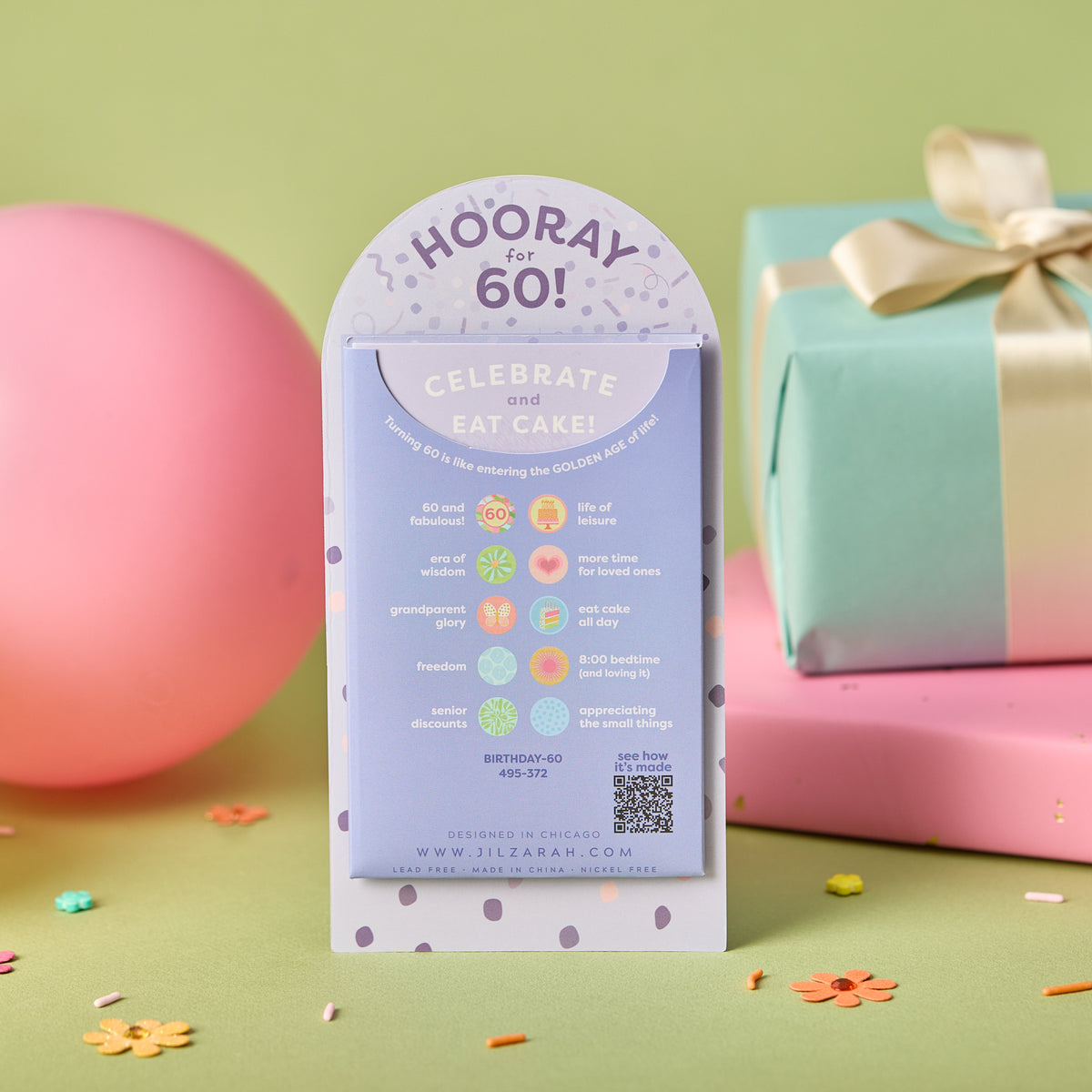 60th Adult Birthday Bracelet