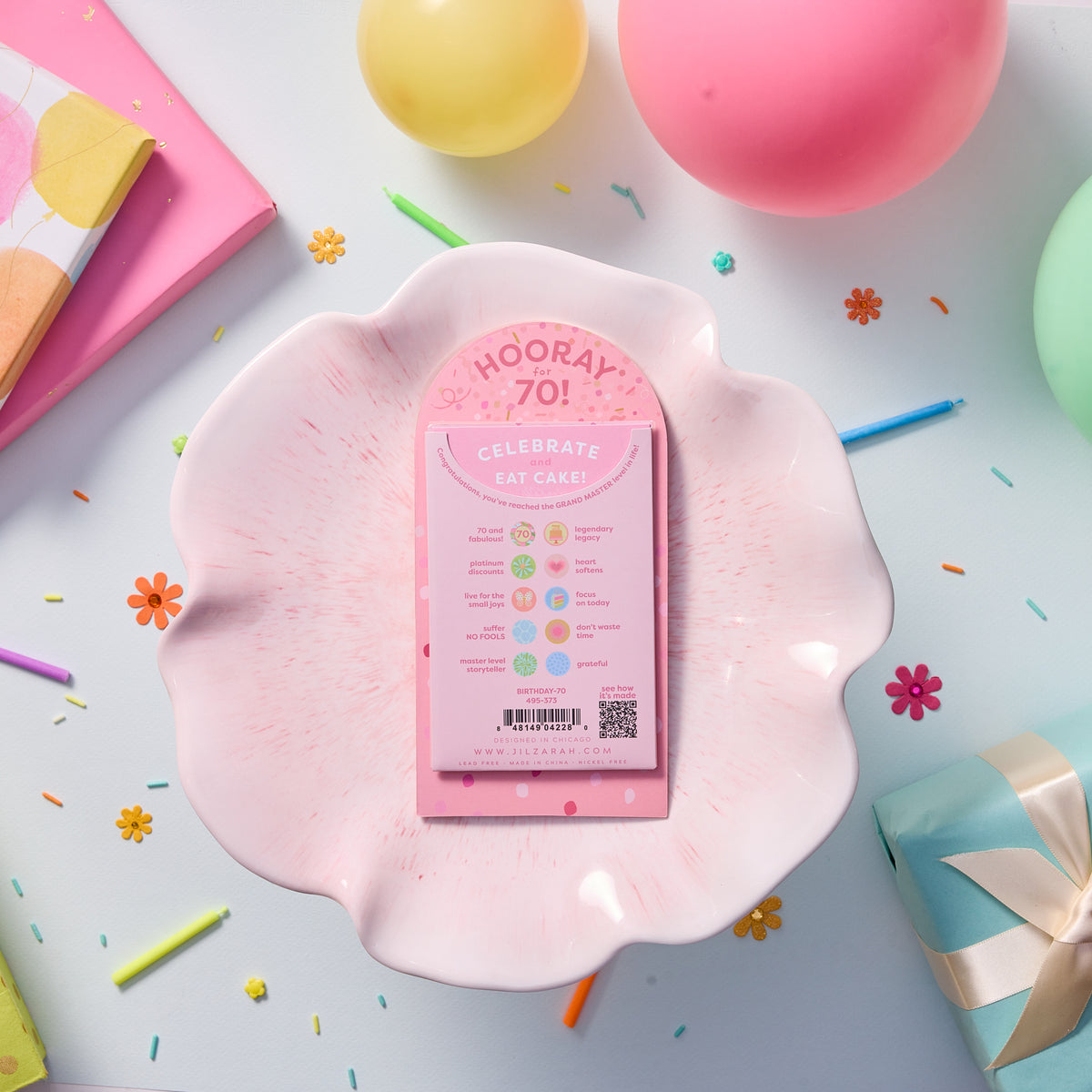 70th Adult Birthday Bracelet