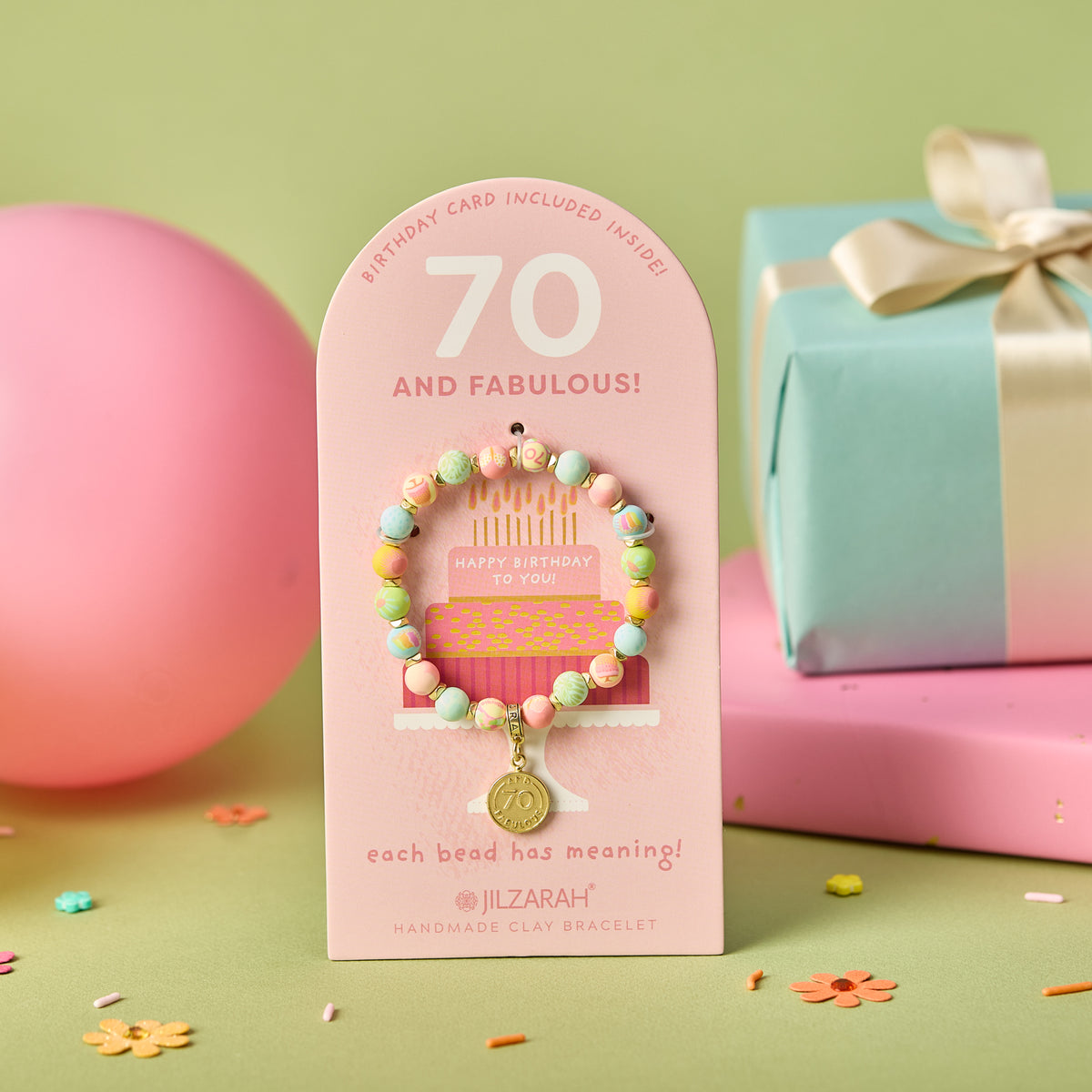 70th Adult Birthday Bracelet