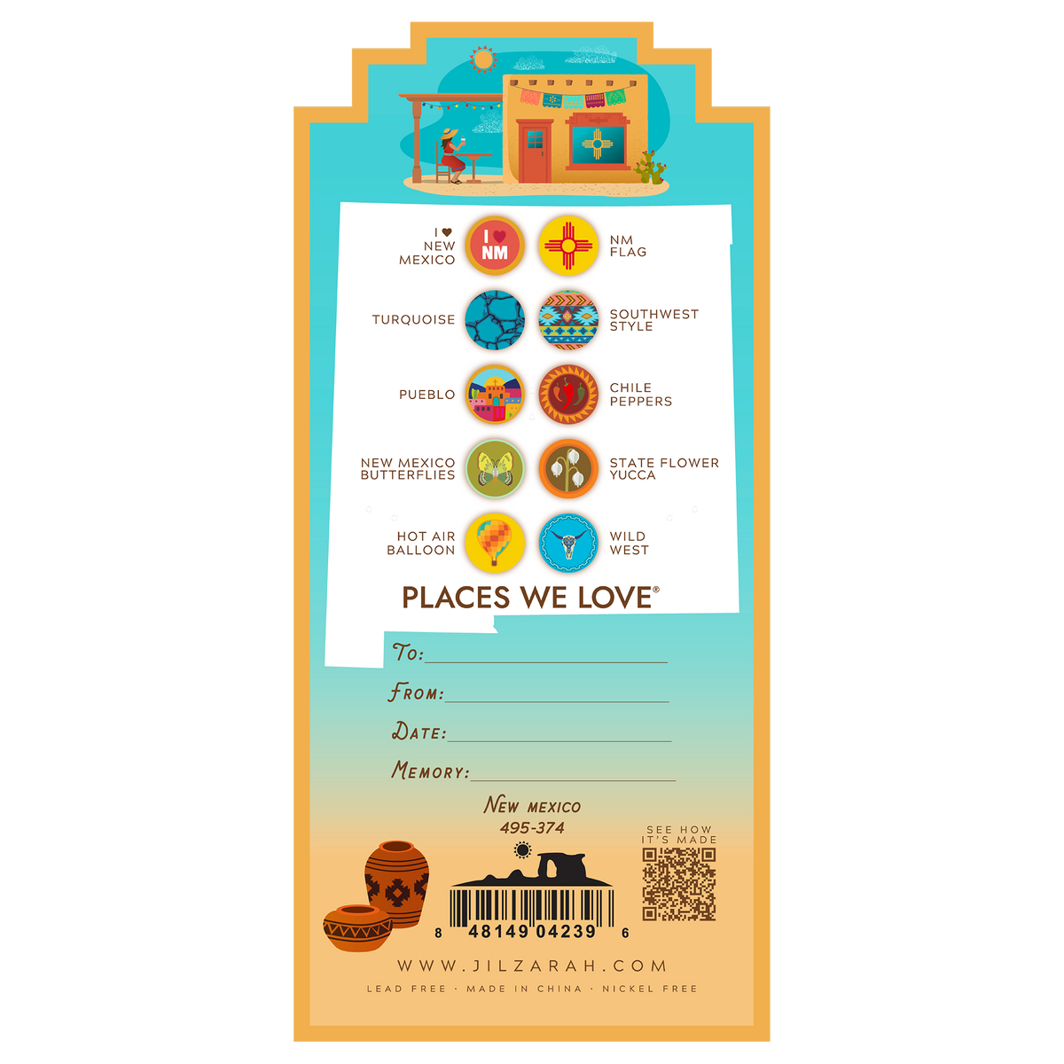 New Mexico Places We Love Bracelet