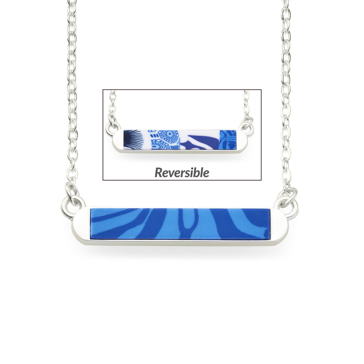 Santorini Reversible Mini Bar Necklace