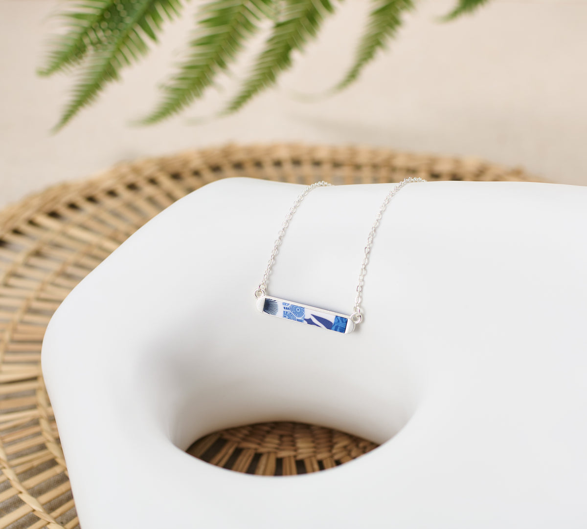 Santorini Reversible Mini Bar Necklace