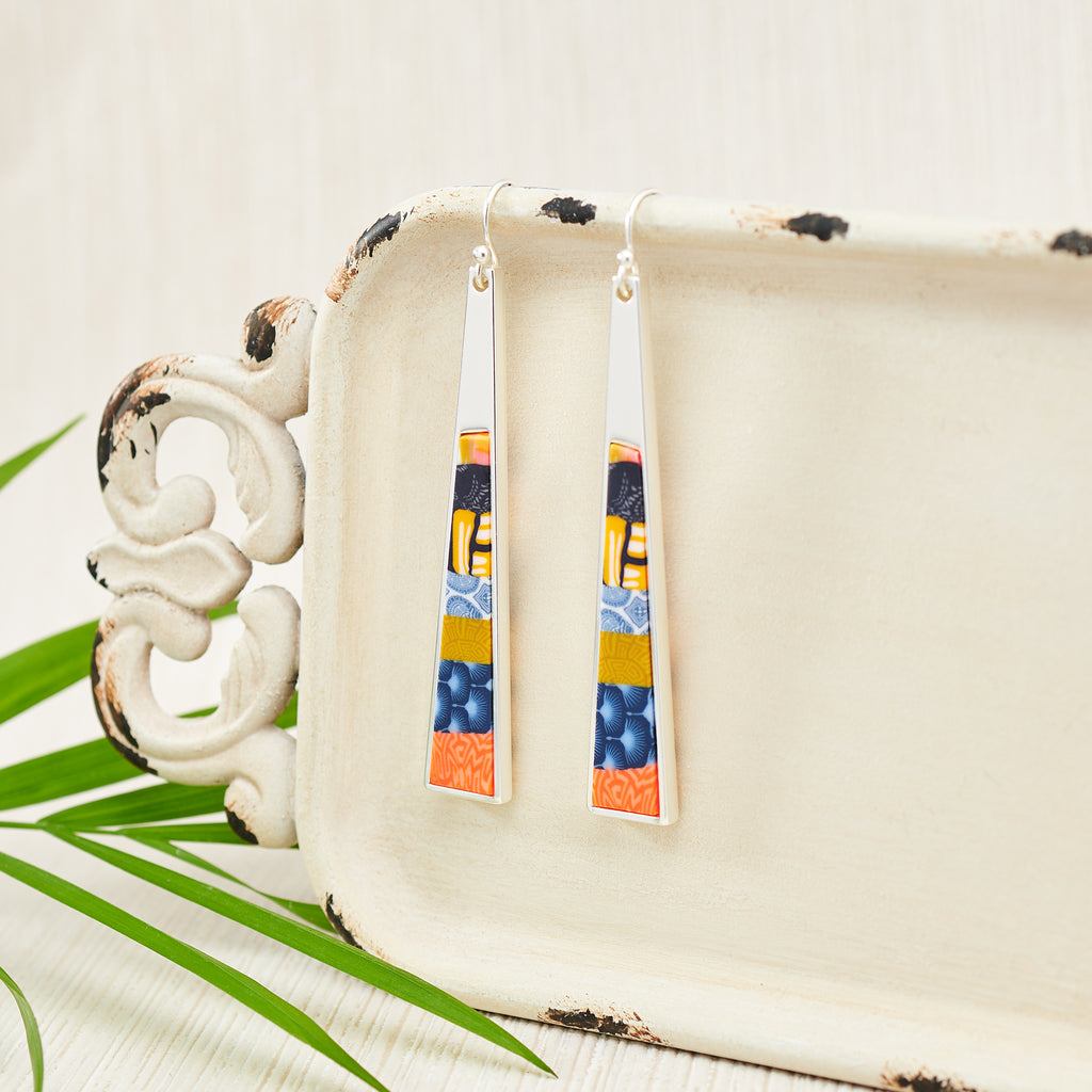 French Quarter Reversible Triangle Earrings JILZARAH