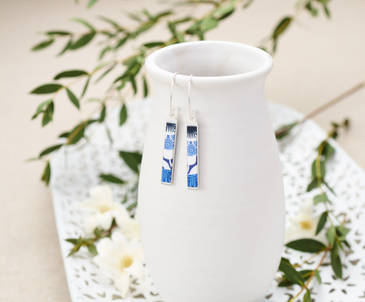 Santorini Reversible Mini Bar Earrings