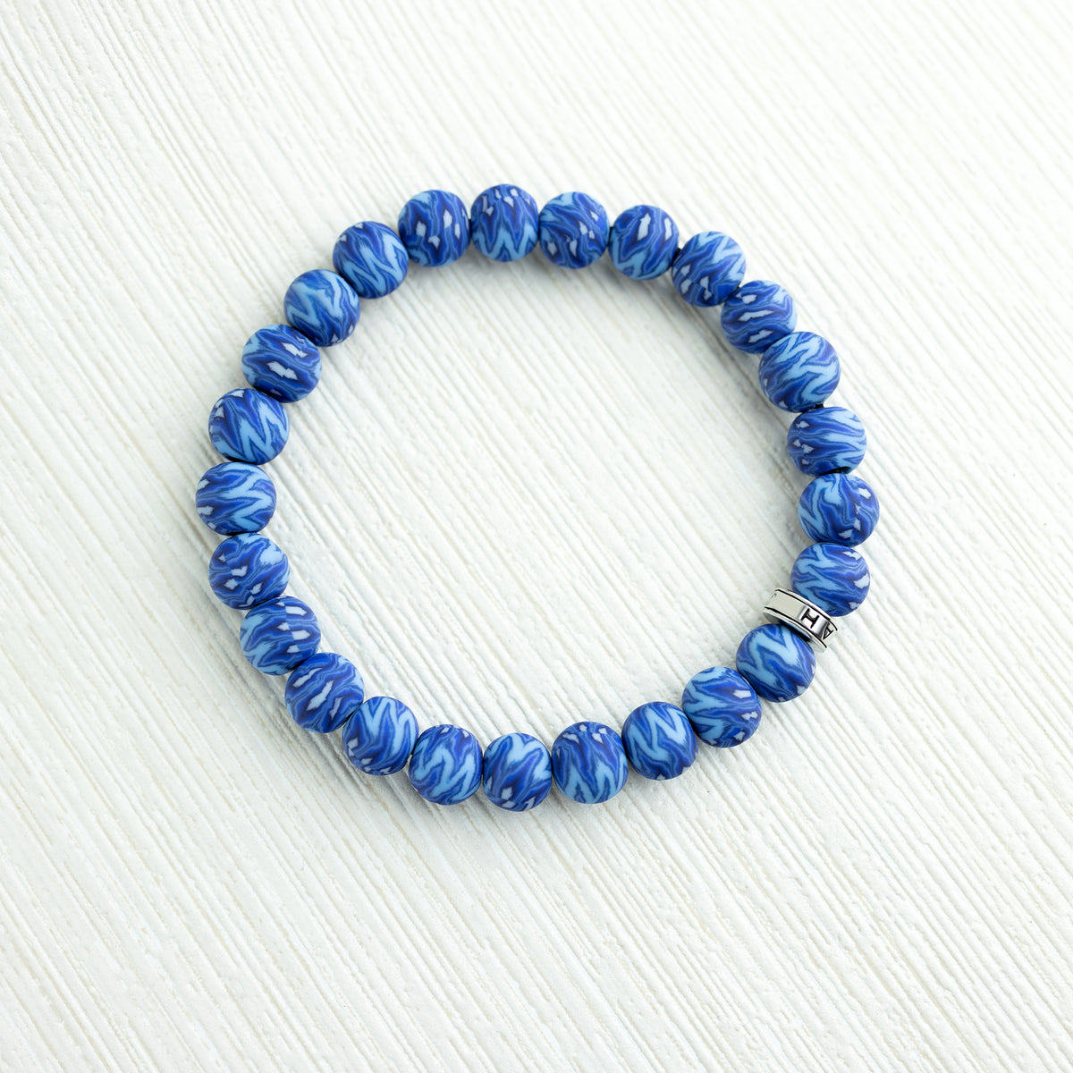 Blue Ikat Stack Bracelet