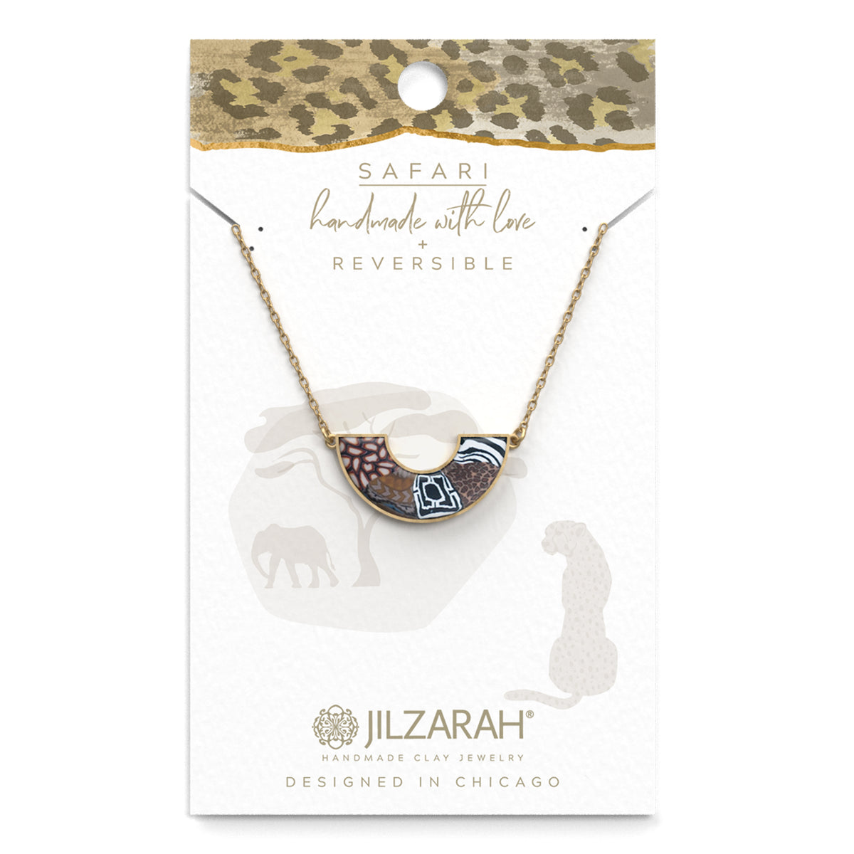 Safari Reversible Arc Necklace