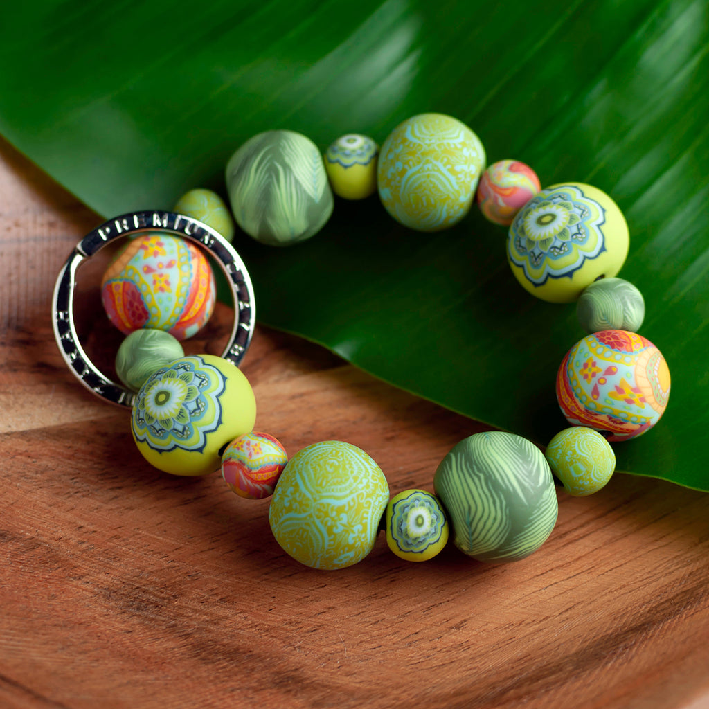 Green Fern Wrist Keychain - JILZARAH