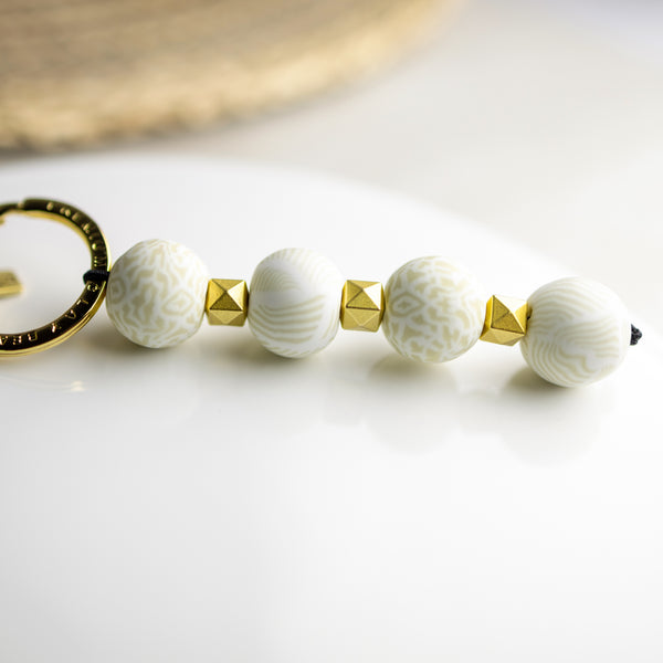 Ivory Palm 4-Ball Keychain - JILZARAH